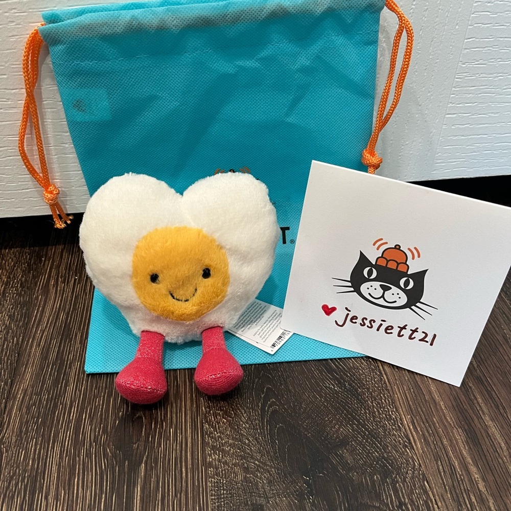 Jellycat Amuseables Heart Boiled Egg 2026 Valentine's 100% Authentic NWT US SHIP